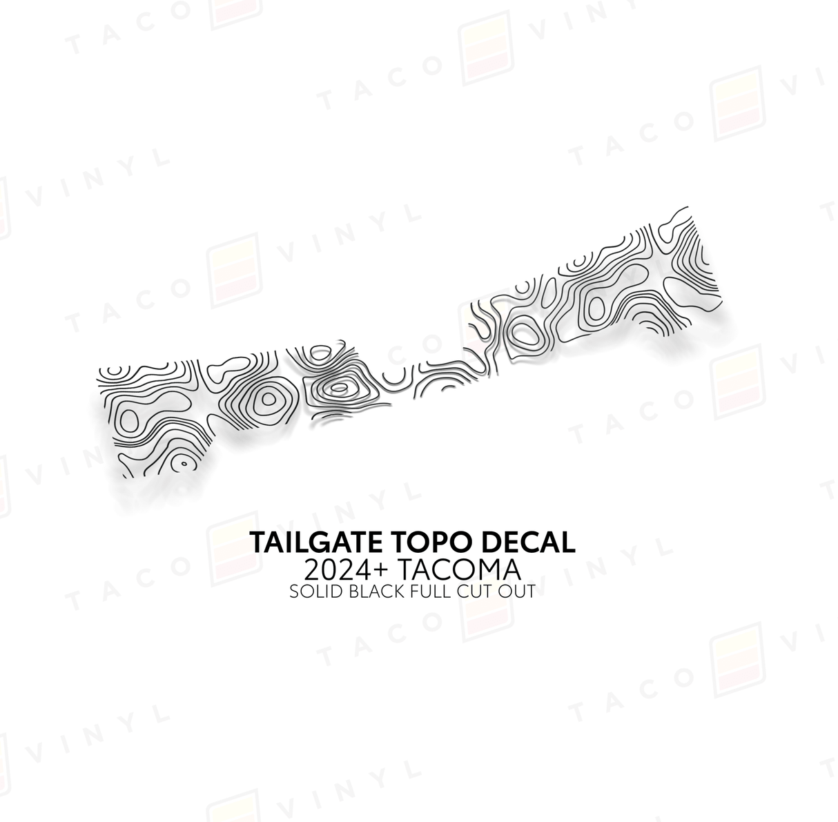 2024+ Tacoma Tailgate Topo Decal - Xtrusion Overland