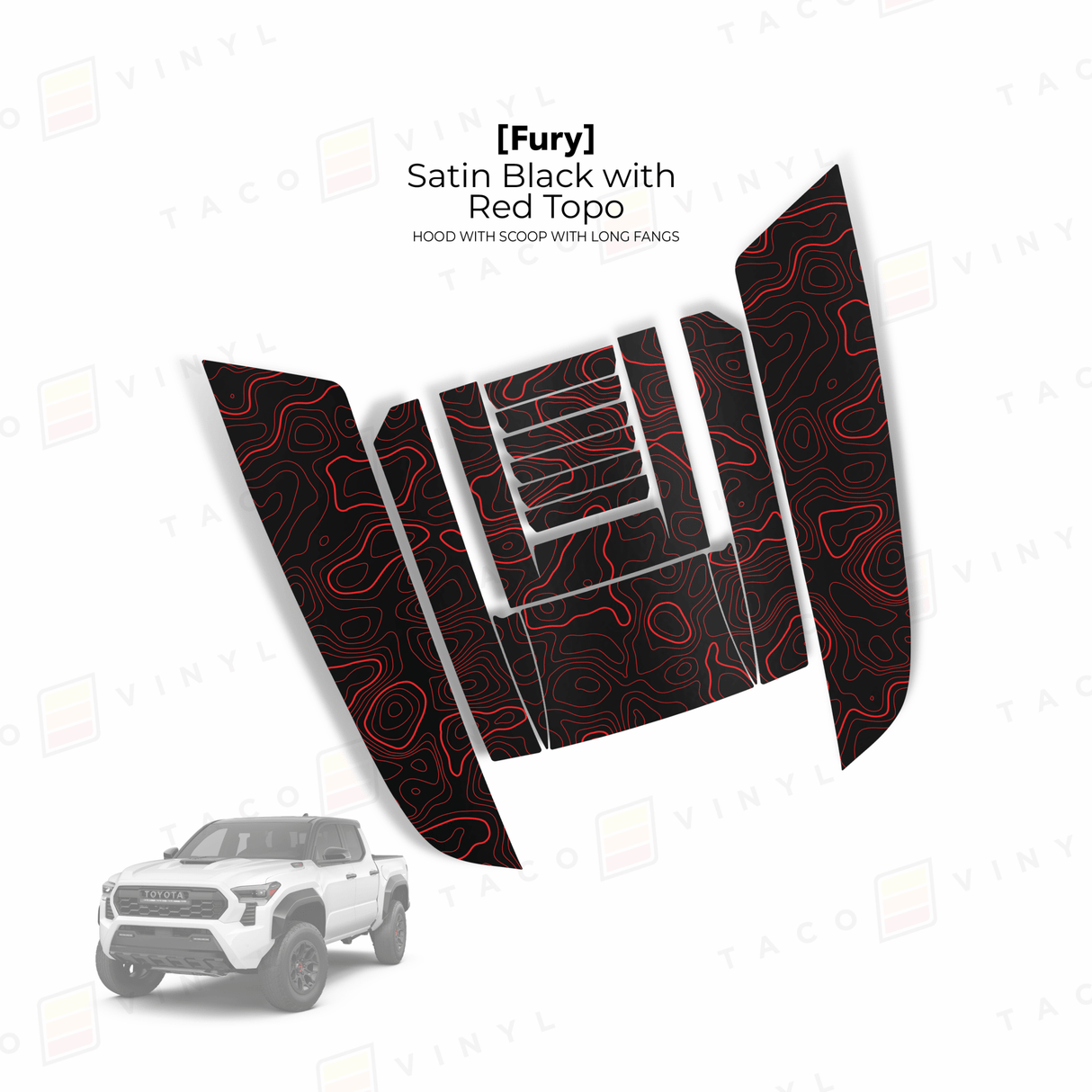 2024+ Tacoma/2025+ 4Runner Fury Hood Scoop Stamp - Xtrusion Overland