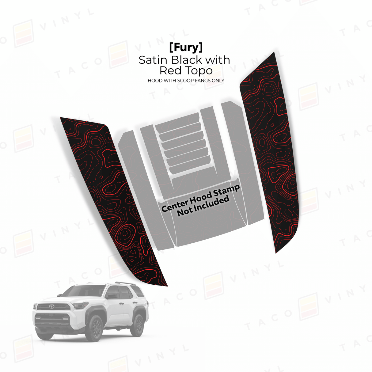 2024+ Tacoma/2025+ 4Runner Fury Hood Scoop Stamp - Xtrusion Overland