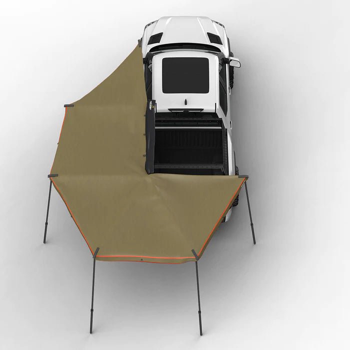 270 DEGREE AWNING, XL, DRIVER SIDE, C-CHANNEL ALUMINUM, OLIVE, BY TUFF STUFF OVERLAND - Xtrusion Overland