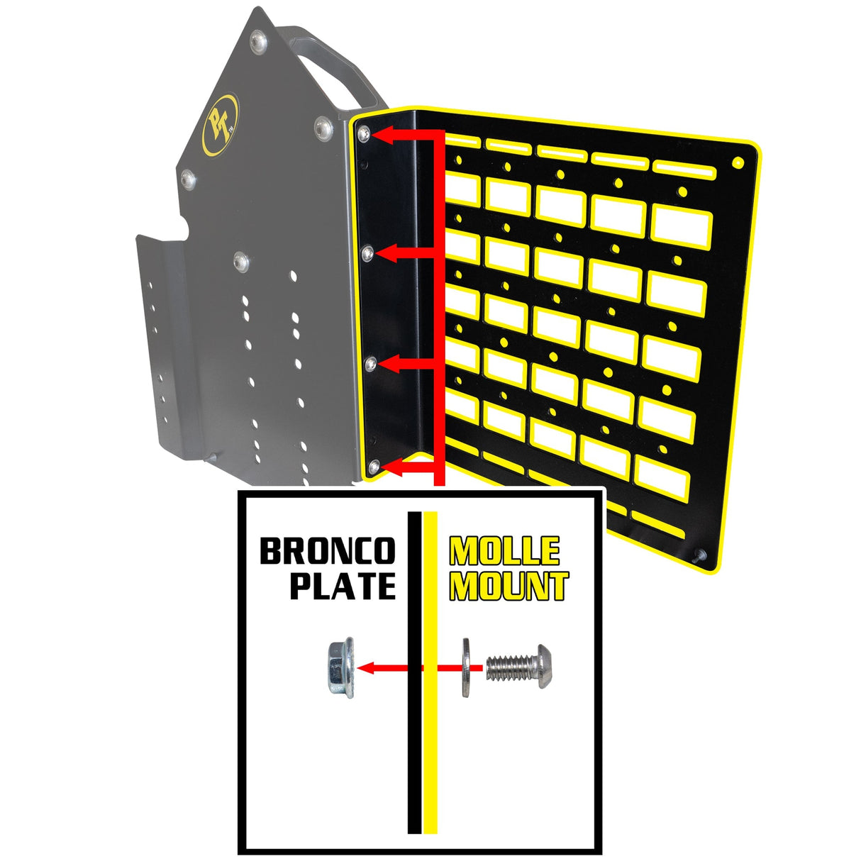 4 Door Universal MOLLE Bracket - Xtrusion Overland