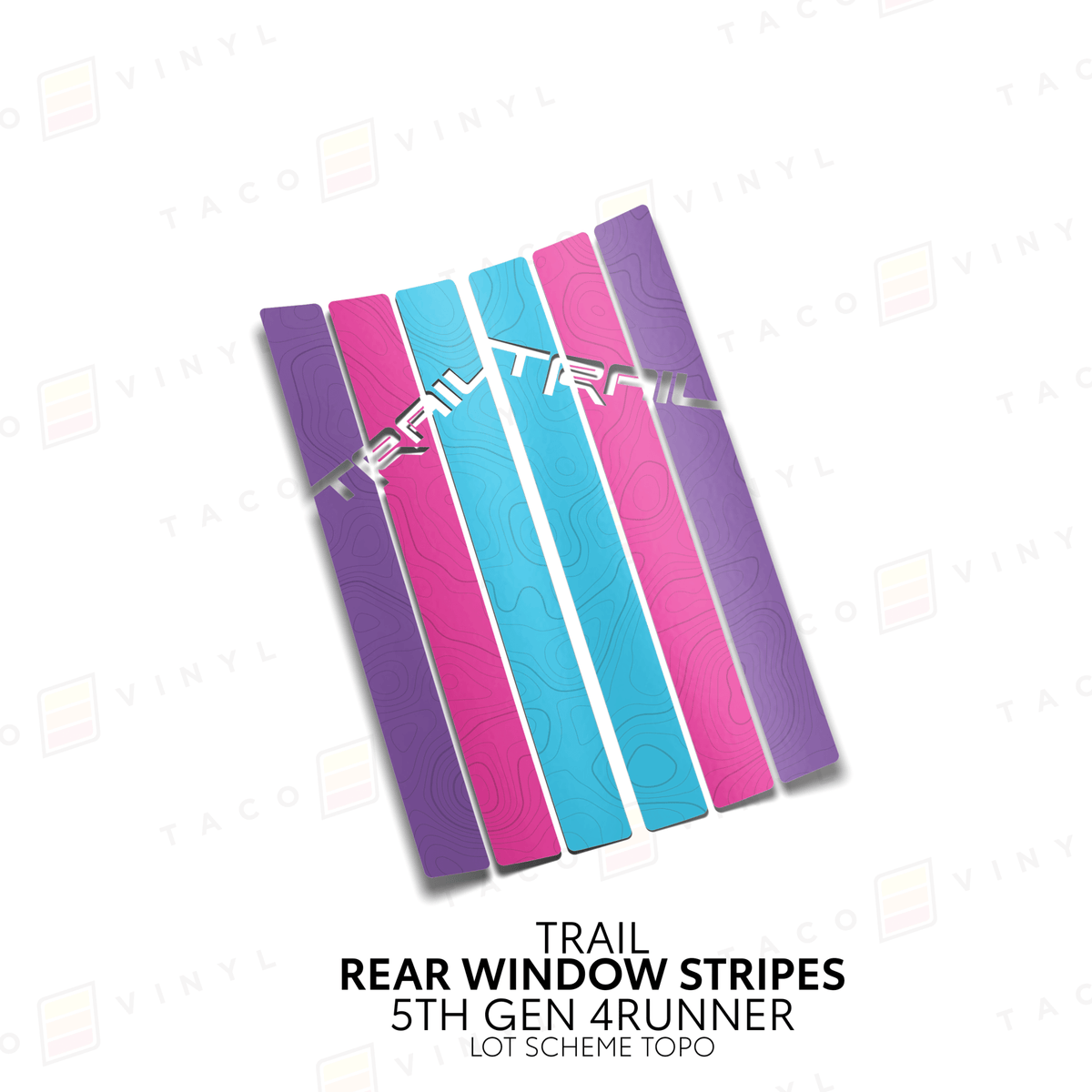 4Runner Rear Window Stripes - Xtrusion Overland