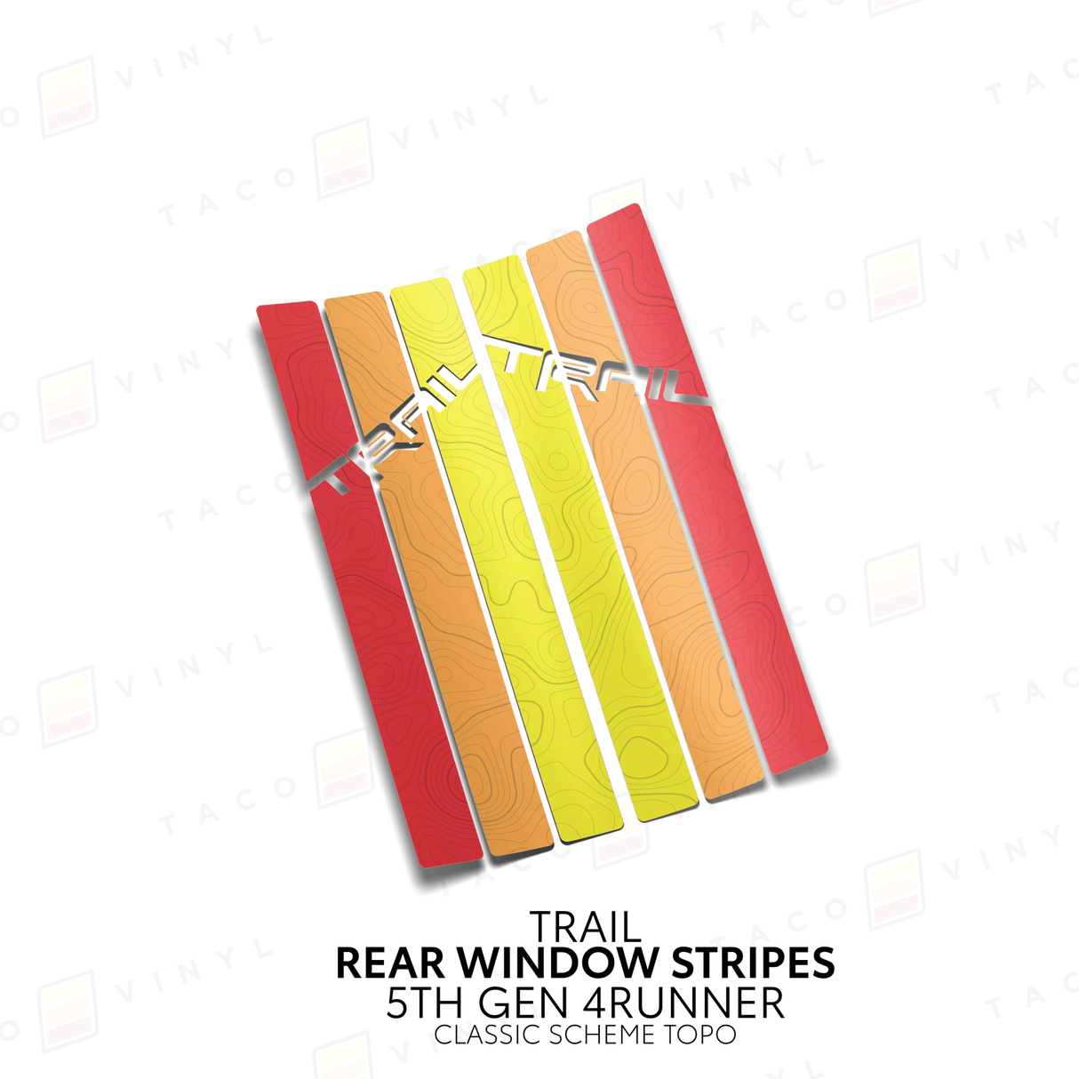 4Runner Rear Window Stripes - Xtrusion Overland