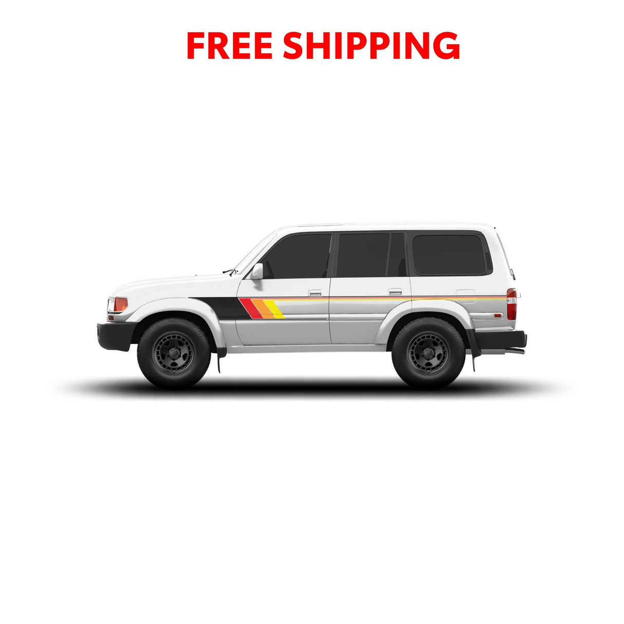 80 Series Land Cruiser Checkered Stripe Kit - Xtrusion Overland