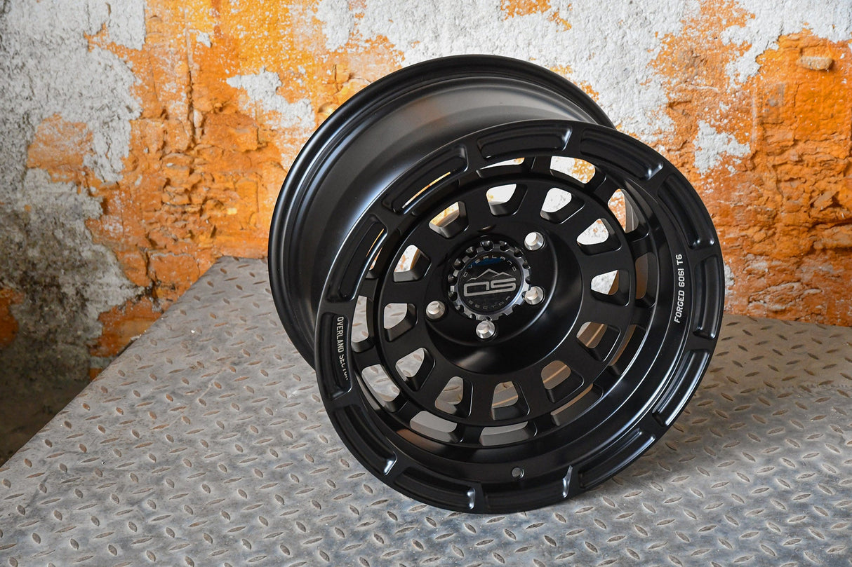 Overland Sector Badlander Forged 17x9 -12 6x139.7mm 106.1mm All Satin Black