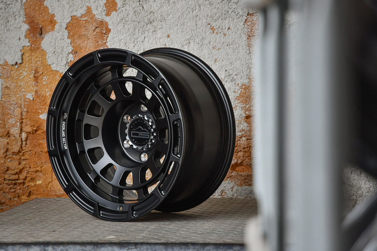 Overland Sector Badlander Forged 17x9 -12 6x139.7mm 106.1mm All Satin Black
