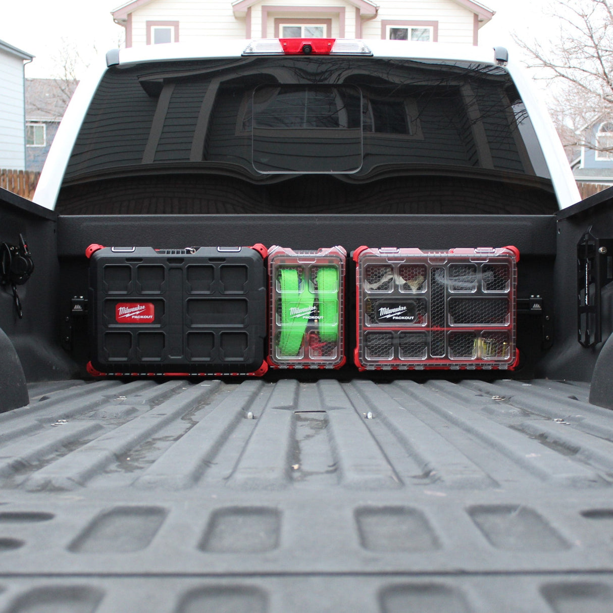 Integral Bulkhead Rail with Panel Kit - Super Duty (2017+) - Compatible with Milwaukee Tool Packout Organizers