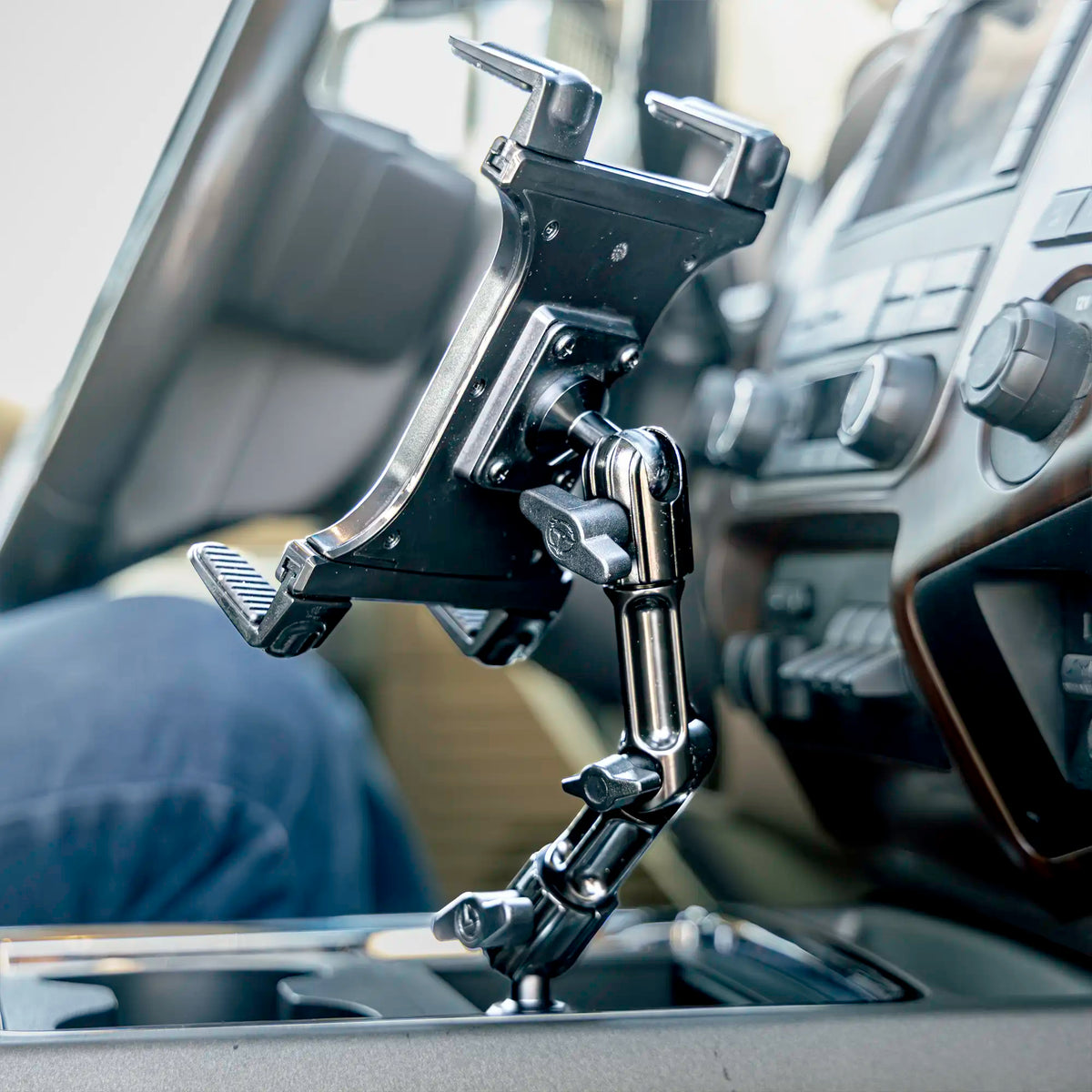 2011-2016 Ford Super Duty Tackform Slim Track Center Console Bracket with Composite Tablet Holder