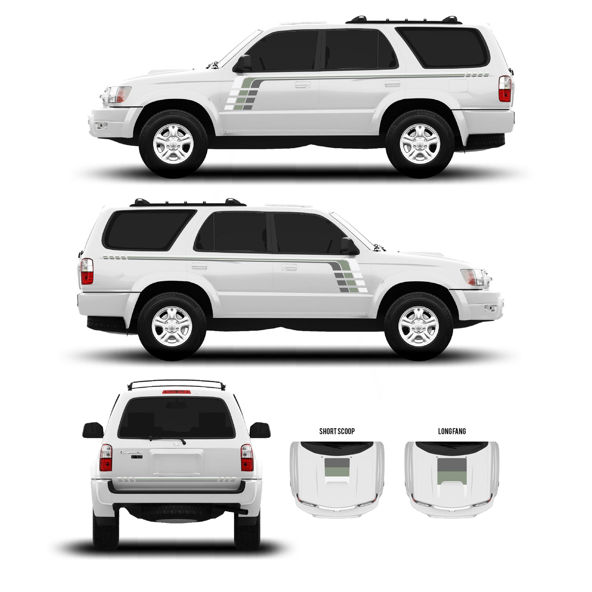 1996-2002 & 2003-2009 4Runner Checkered Stripe Kit