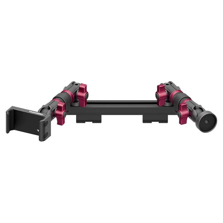 2019-2023 Ford Ranger (WITHOUT Switch Panel) Tackform Slim Track Dash Bracket With 20LITE Phone Holder & Midland MXT Magnetic CB Radio Holder