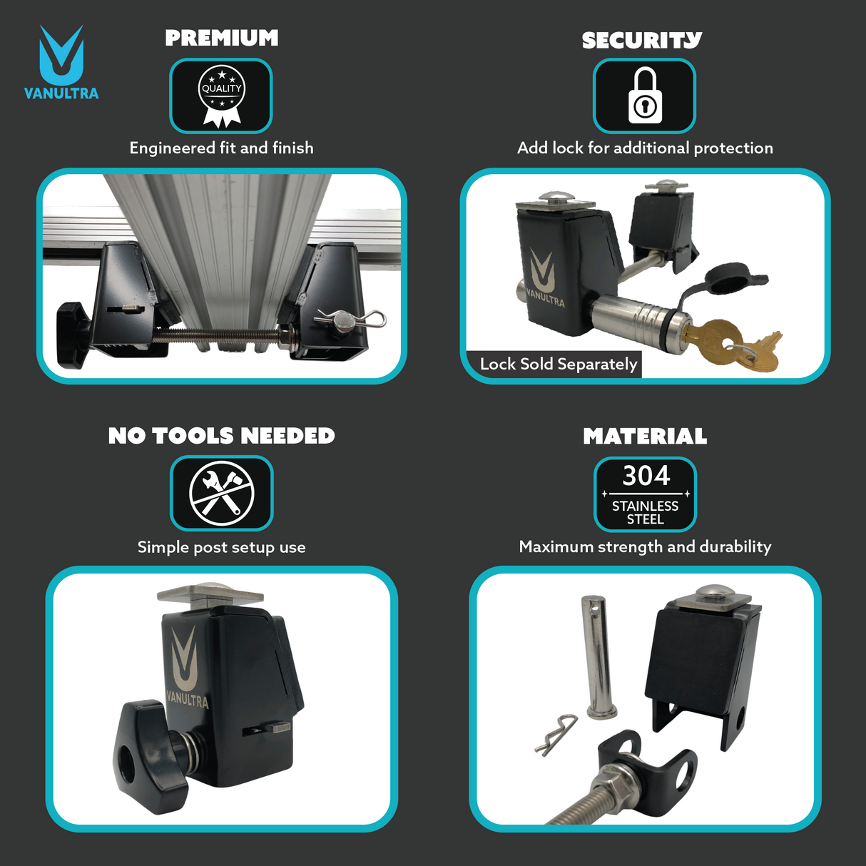 The Slipstream - Quick Release Tent Mounts