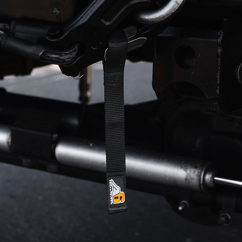 A6™ WINCH HOOK Pull Strap - 1 inch wide - Xtrusion Overland
