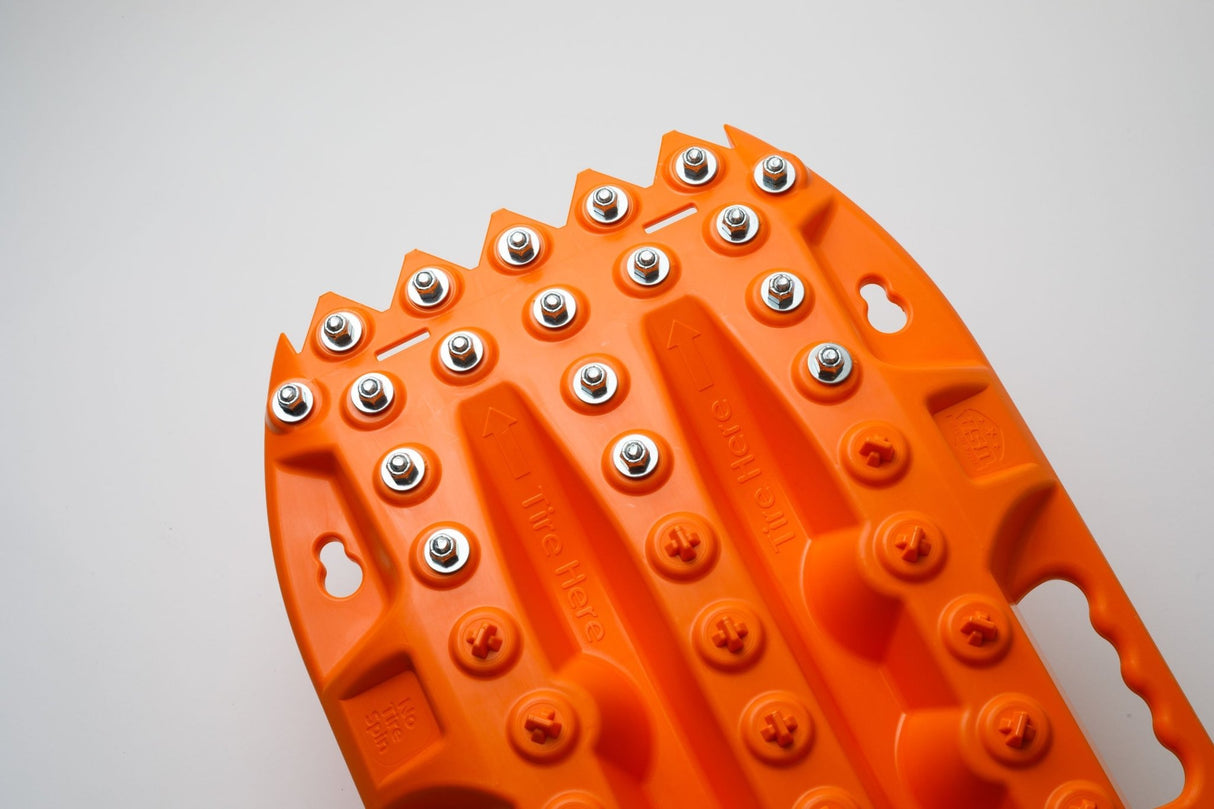 ActionTrax Metal Teeth Recovery Boards Orange (Pair) - Extreme Traction Mats - Xtrusion Overland