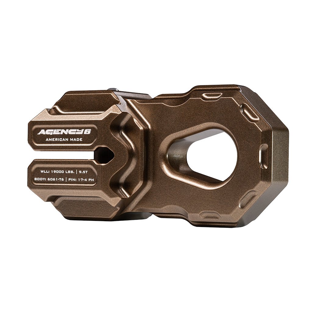 Agency 6 Billet Winch Shackle - Xtrusion Overland