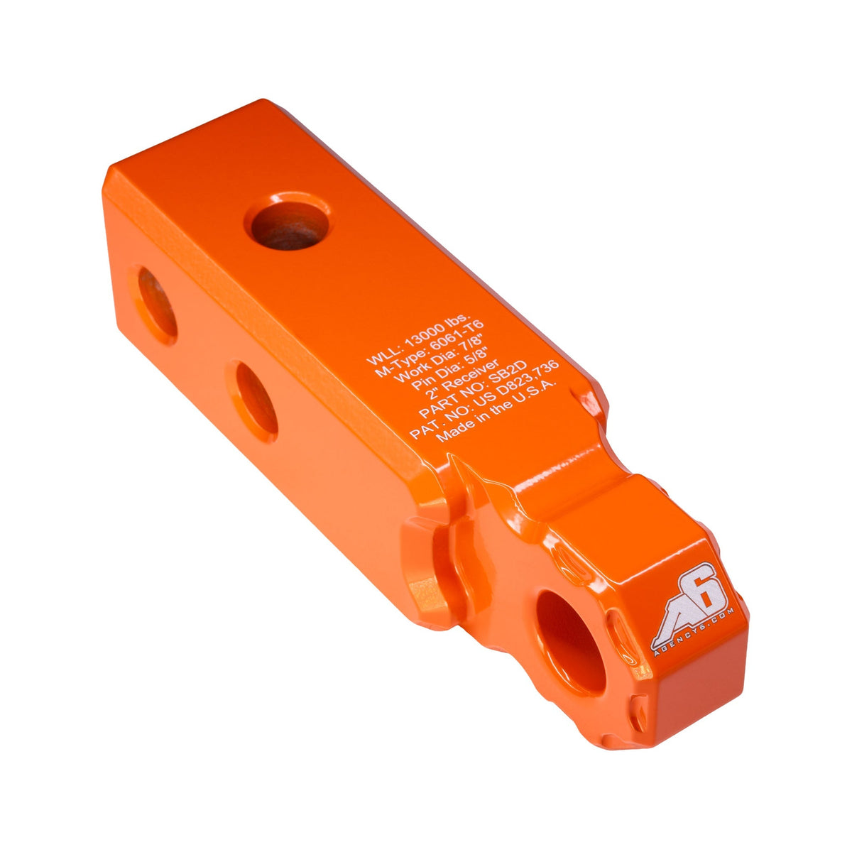 Agency 6 Recovery Hitch Shackle Block - 2" Receiver - Xtrusion Overland