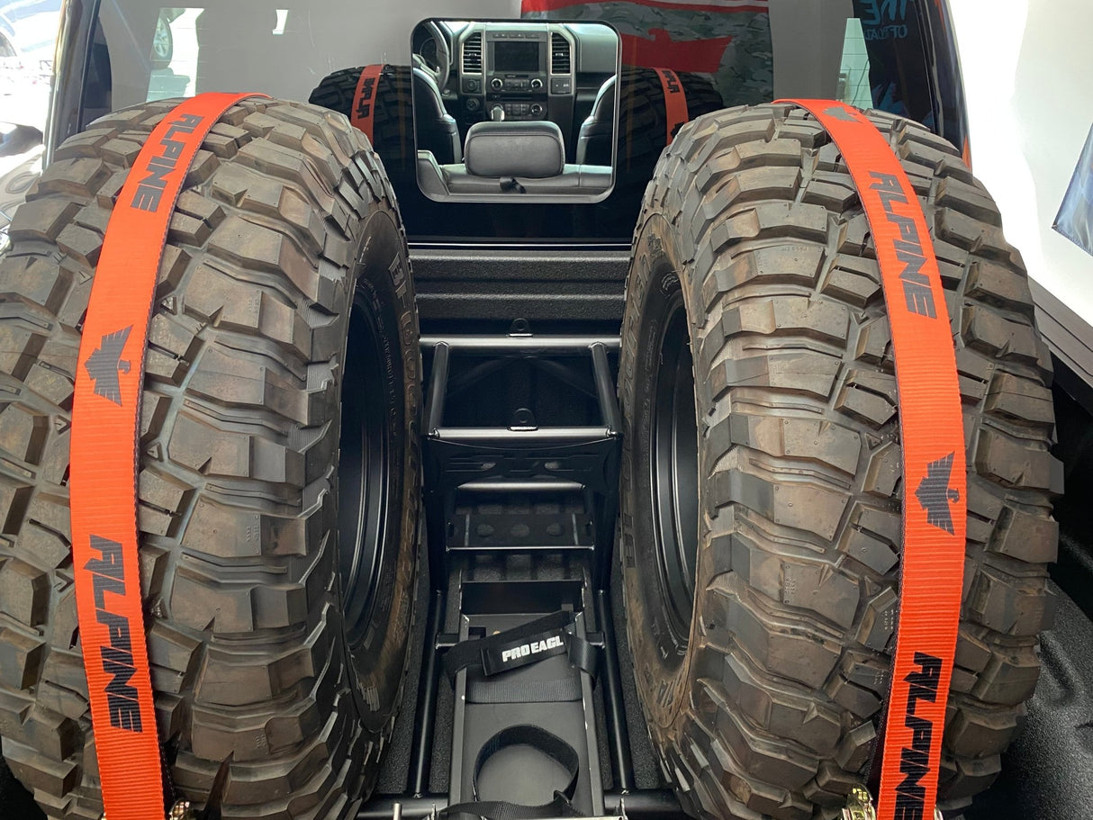 Alpine Orange Tire Tie Down (Single Strap) - Xtrusion Overland
