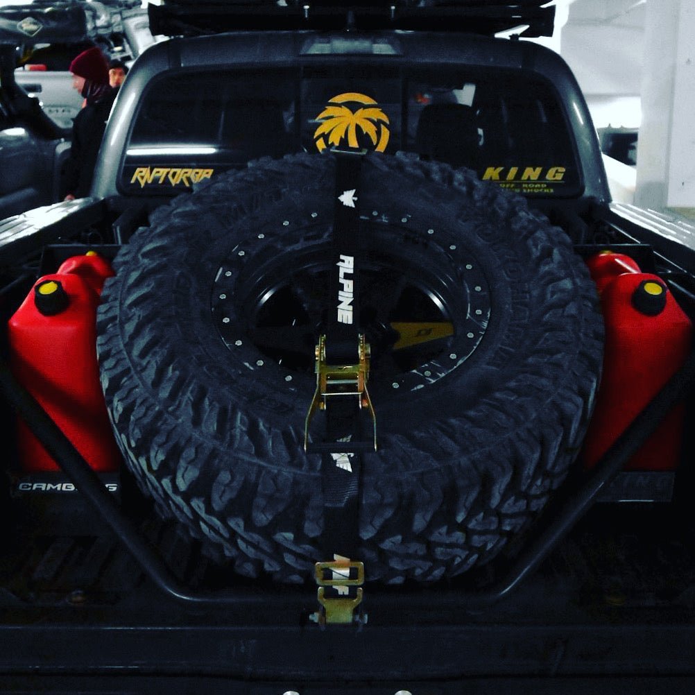 Alpine Trooper Tire Tie Down (Single Strap) - Xtrusion Overland