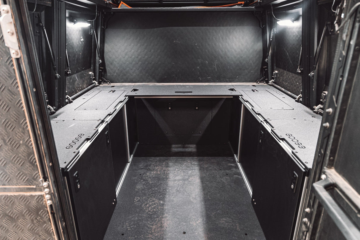 Alu - Cab Alu - Cabin Canopy Camper - Chevrolet Silverado 1500 / GMC Sierra 1500 2019 - Present 4th Gen. - Bed Plate System - Xtrusion Overland