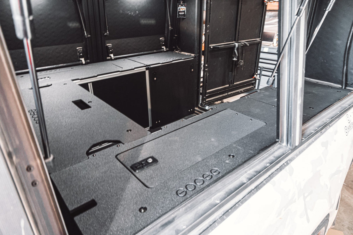 Alu - Cab Alu - Cabin Canopy Camper - Chevrolet Silverado 1500 / GMC Sierra 1500 2019 - Present 4th Gen. - Front Utility Module - 5'8" Bed - Xtrusion Overland