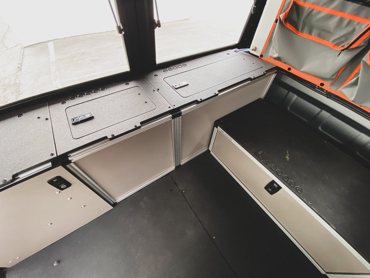 Alu - Cab Alu - Cabin Canopy Camper - Ram 2500 & 3500 2009 - Present 4th & 5th Gen. - Middle Utility Module - 6ft 4in Bed - Xtrusion Overland