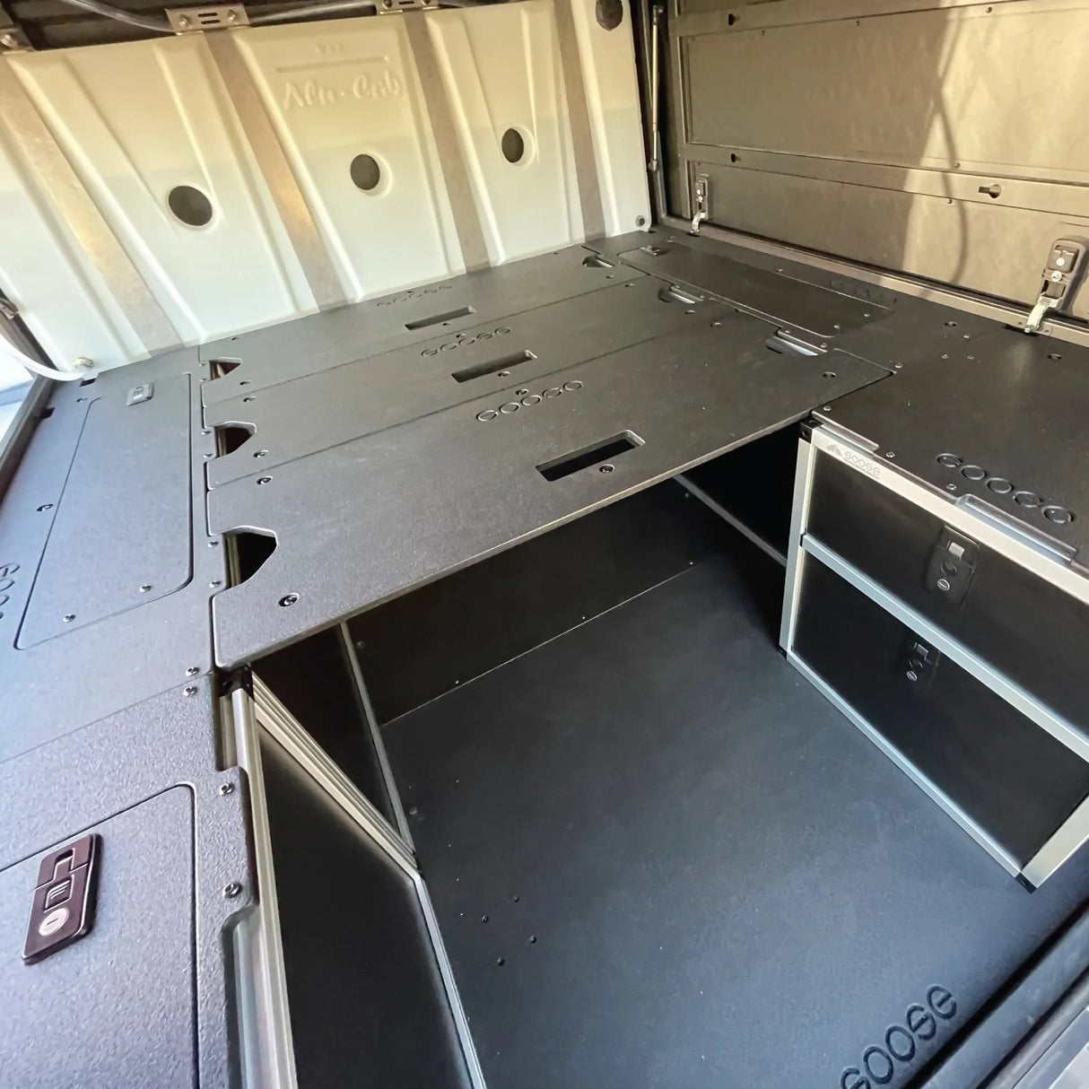 Alu - Cab Canopy Camper - Sleep Deck Panel - Utility Module to Utility Module - 6' Bed Extension Panel - Xtrusion Overland