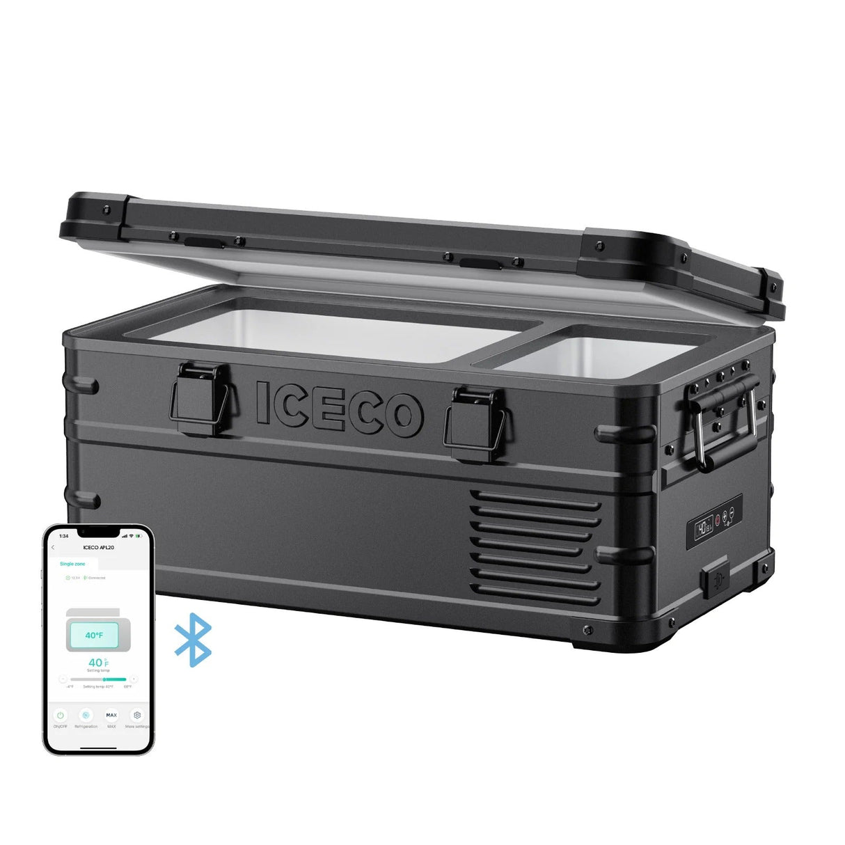 APL20 Light Duty Aluminum Black Freezer Single Zone | ICECO | 20 LT - Xtrusion Overland