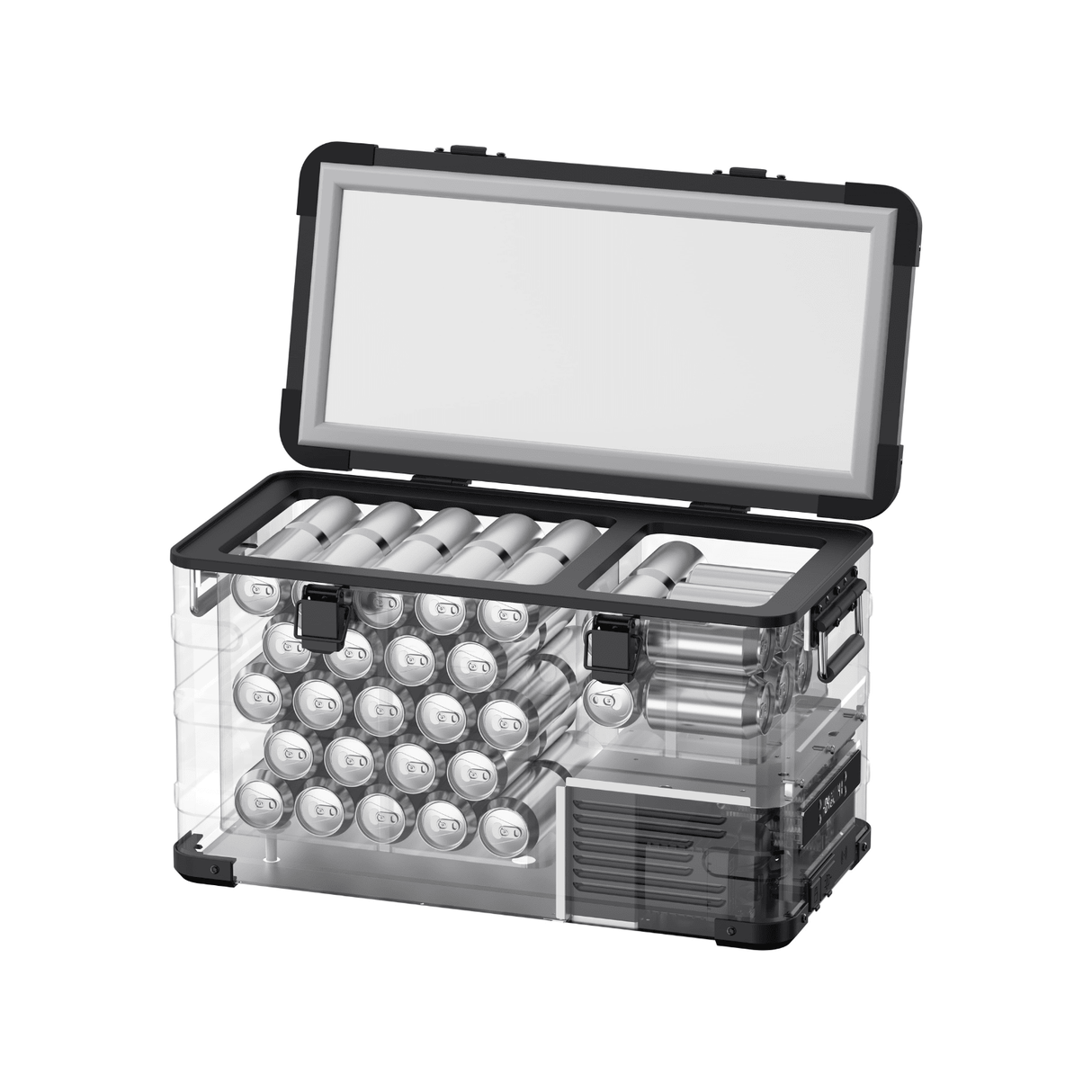 APL35 Dual Zone Aluminum Black Fridge | ICECO | 35 LT - Xtrusion Overland