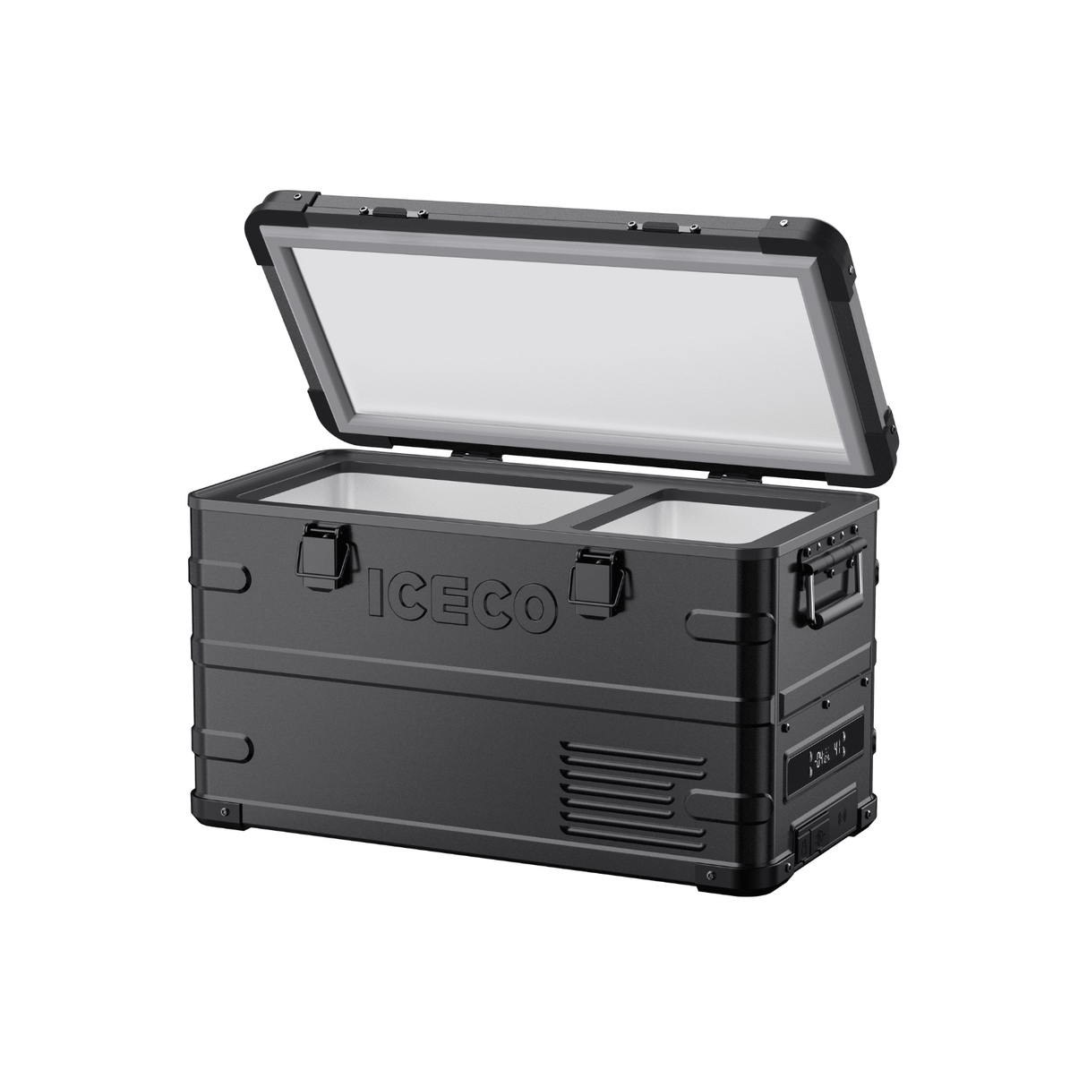 APL35 Dual Zone Aluminum Black Fridge | ICECO | 35 LT - Xtrusion Overland