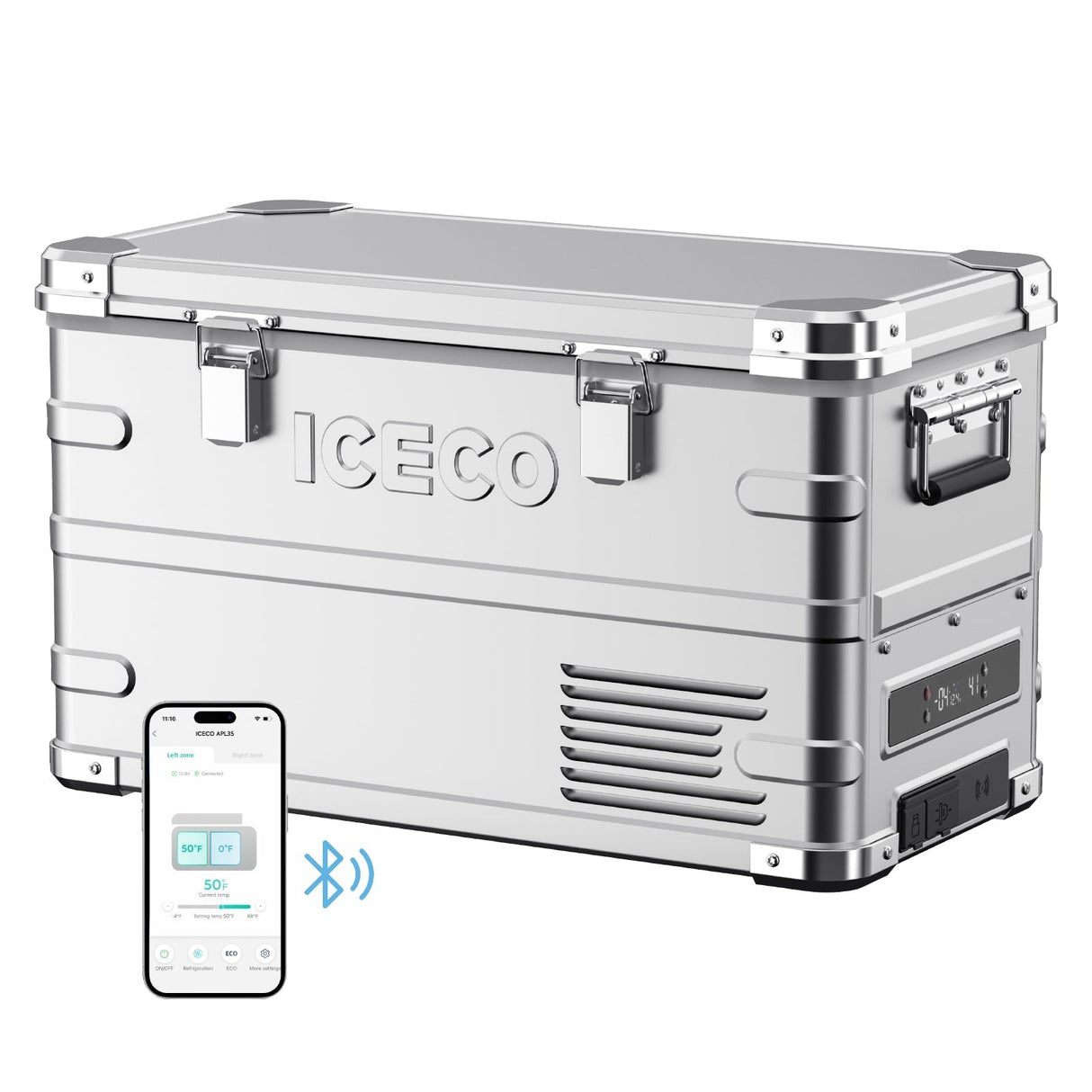 APL35 Dual Zone Aluminum Fridge refrigerator| ICECO | 35 LT - Xtrusion Overland