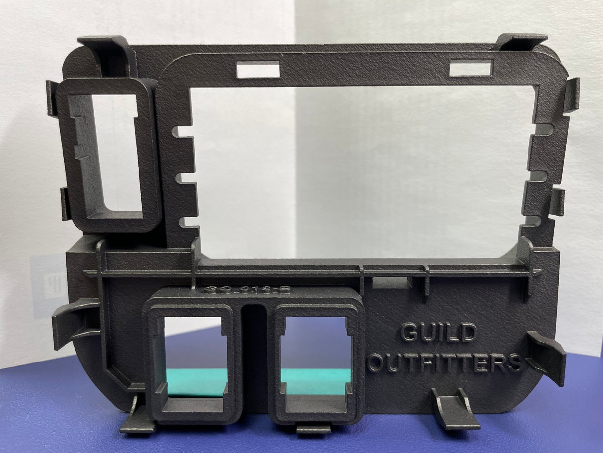 Base Panel for 1 Tall and 2 Short Switch Locations (Tacoma Access Cab) - Xtrusion Overland