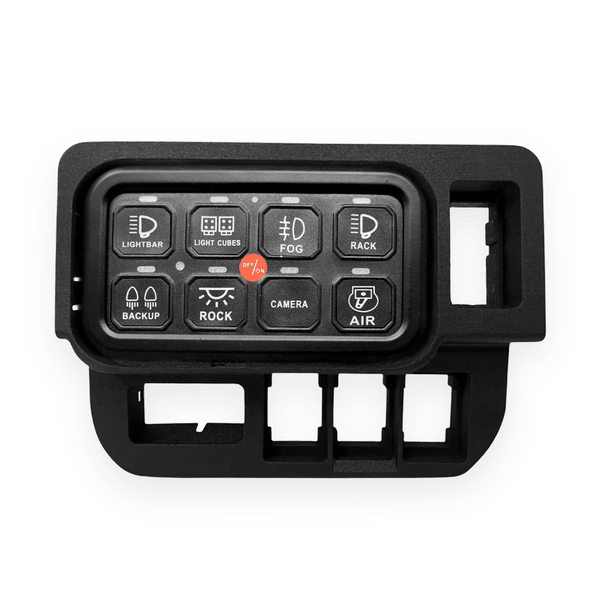 Base Panel for 1 Tall and 3 Short Switch Locations (Tacoma Double Cab) - Xtrusion Overland