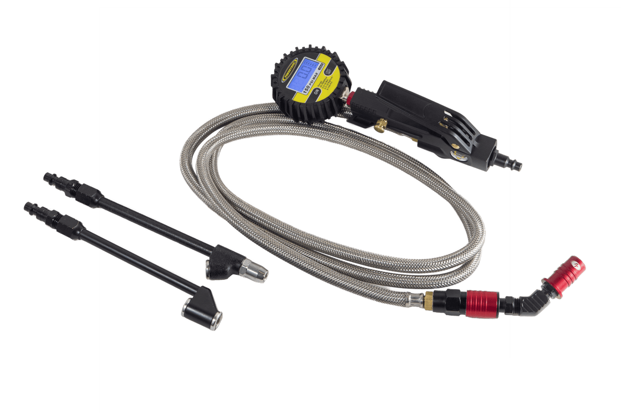 Big Kahuna Digital - Ventoso™ RED Tire Inflator with Gauge, 6 ft. Hose, and Quick-Switch Chucks - Xtrusion Overland