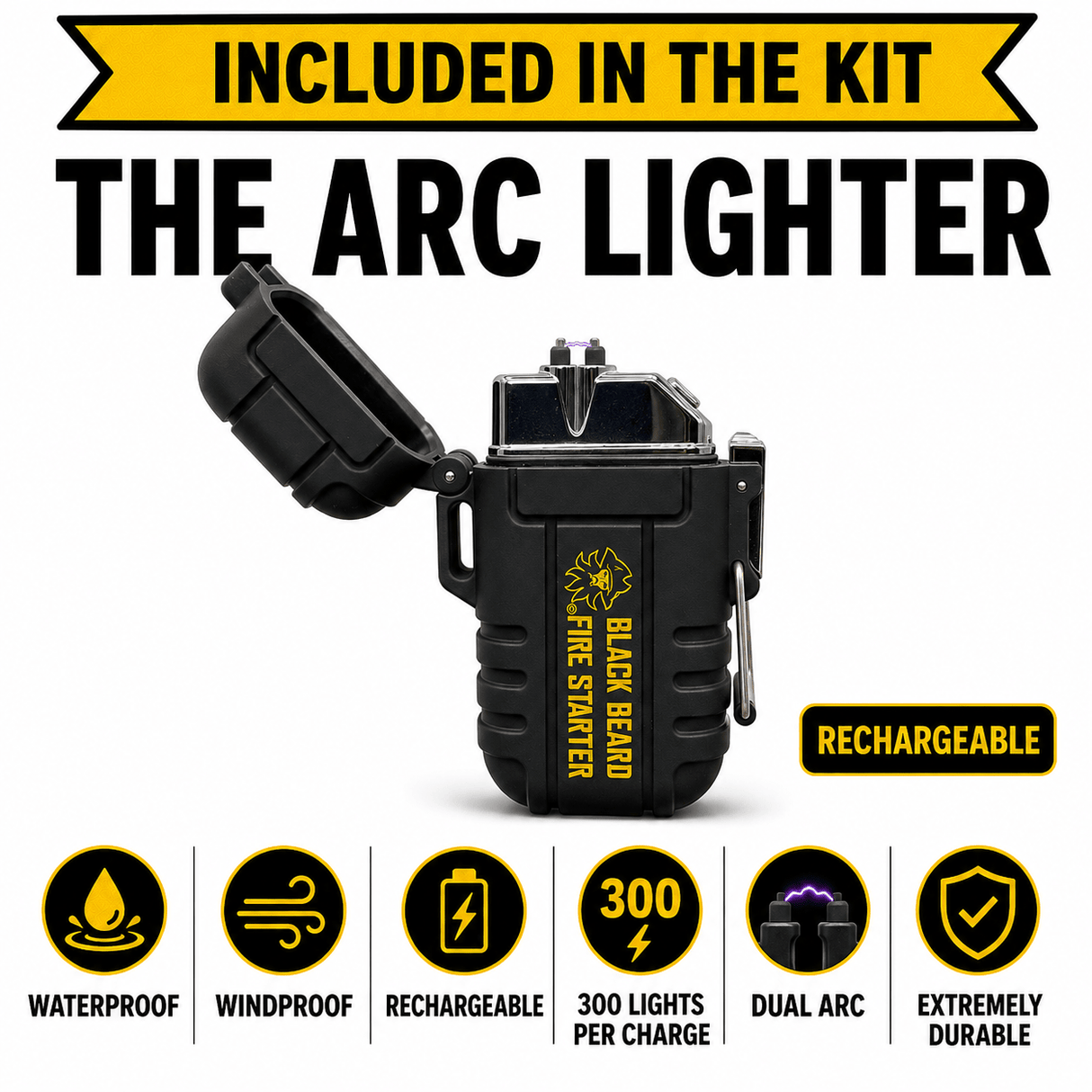 Black Beard Fire Plug Kit | Fire Starter Kit - Xtrusion Overland