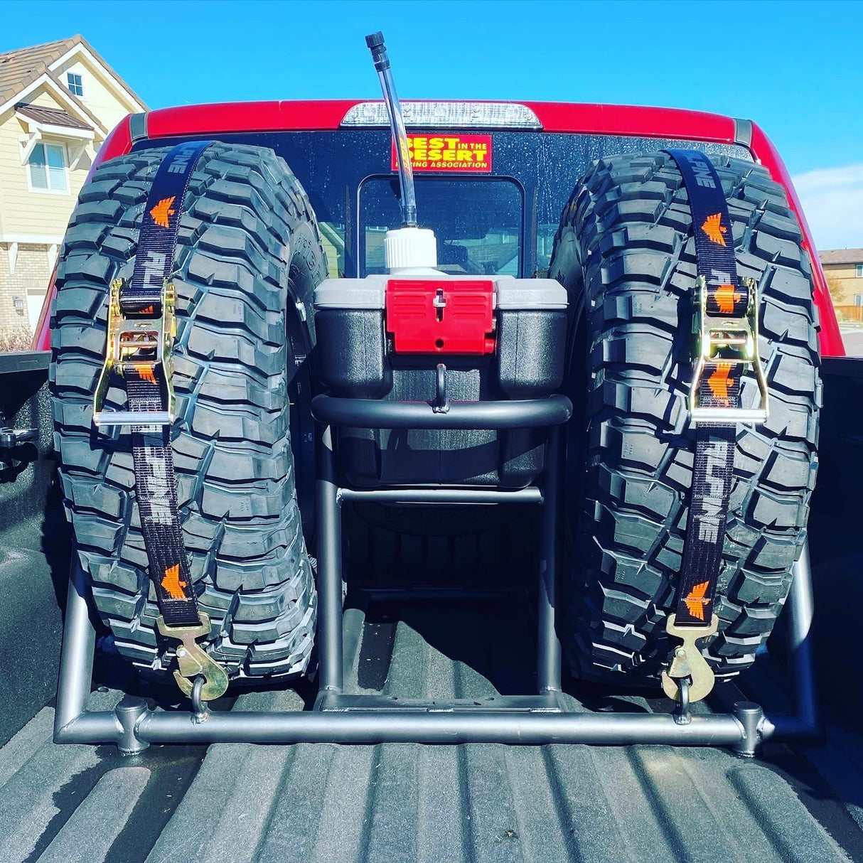 Black OG Tire Tie Down (Single Strap) - Xtrusion Overland