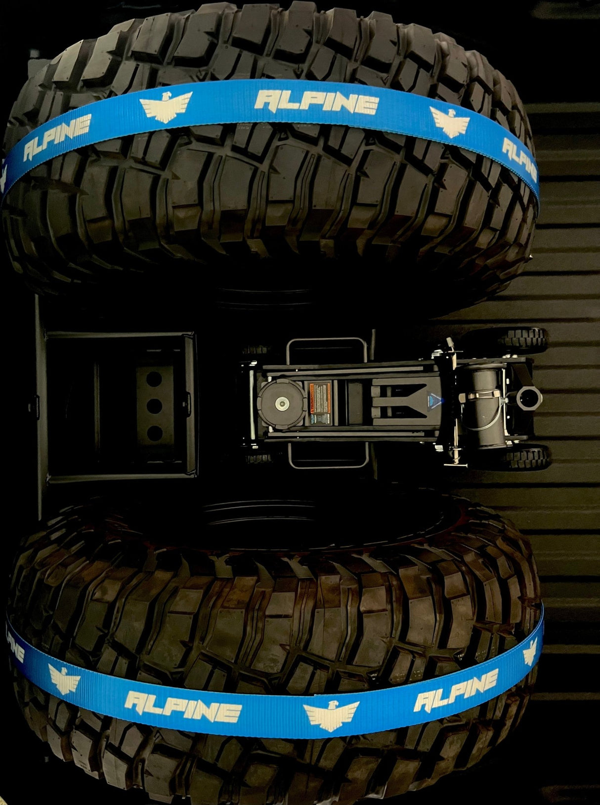 Blue Tire Tie Down (Single Strap) - Xtrusion Overland