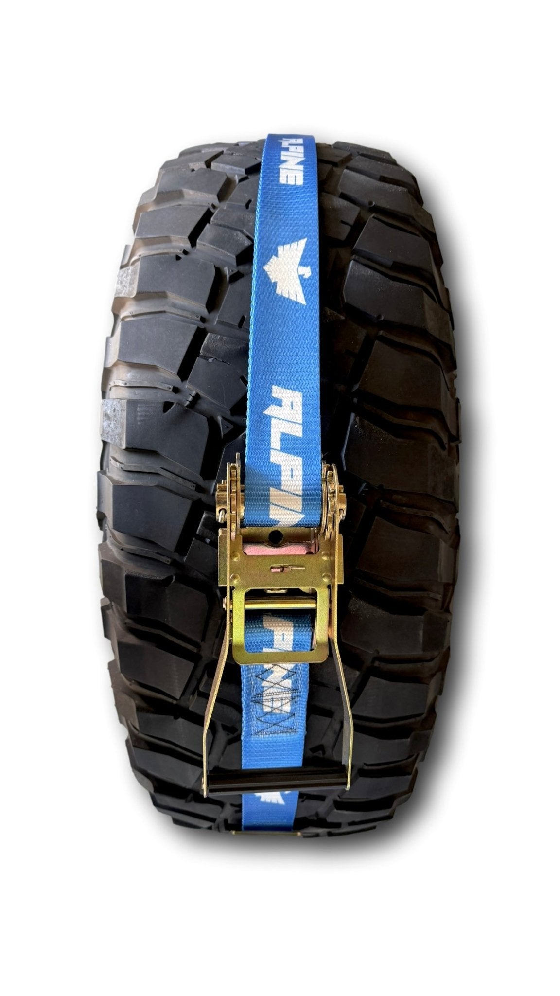 Blue Tire Tie Down (Single Strap) - Xtrusion Overland