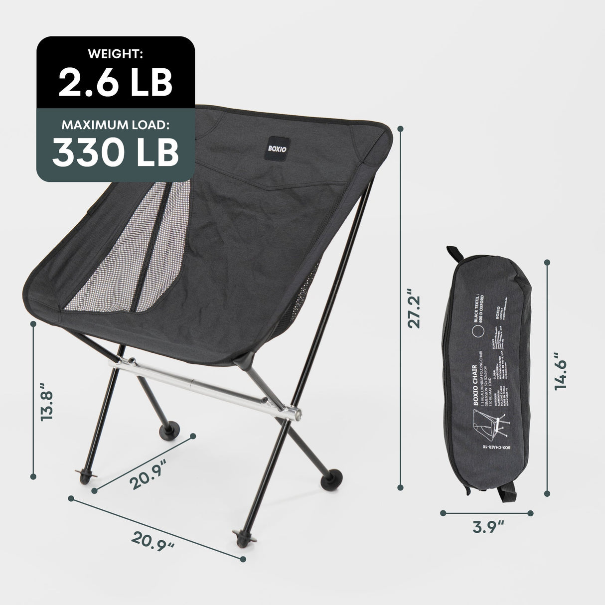 BOXIO CHAIR Set of 2 I ultralight camping chair with box - Xtrusion Overland