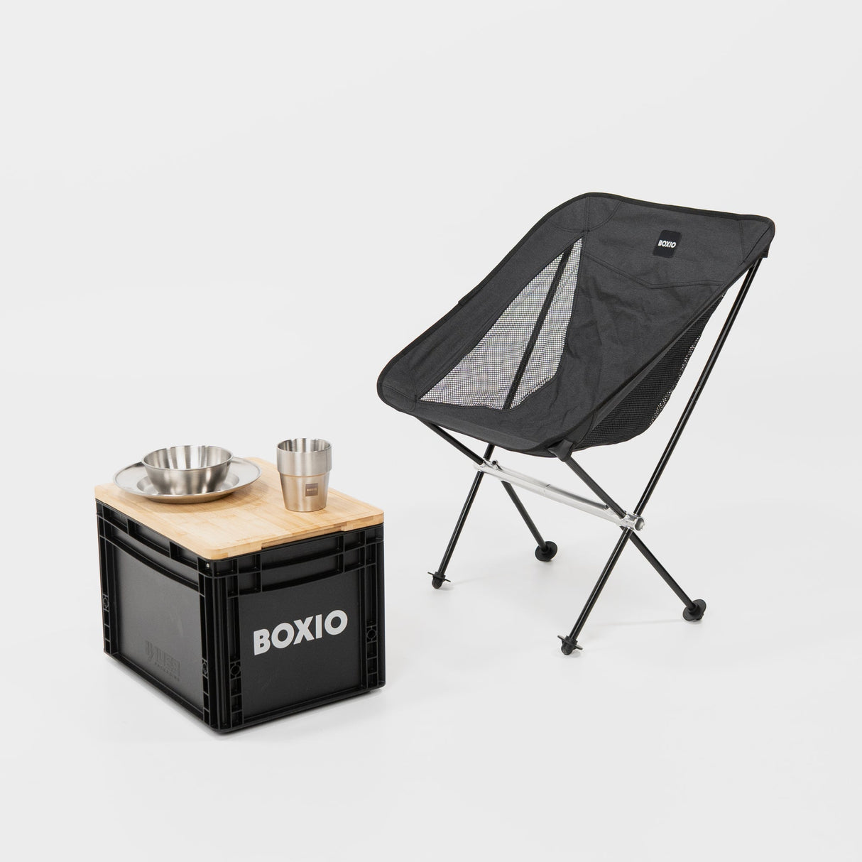 BOXIO CHAIR Set of 4 I set of camping chairs with box - Xtrusion Overland