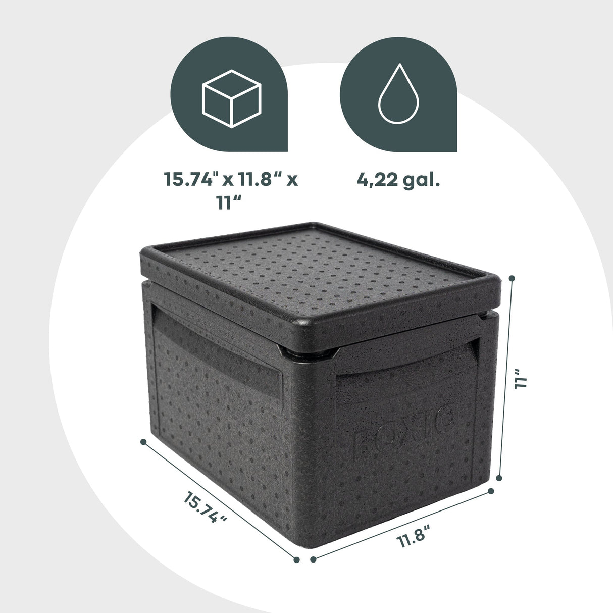 BOXIO COOL PLUS I Passive cooler box with cool packs - Xtrusion Overland
