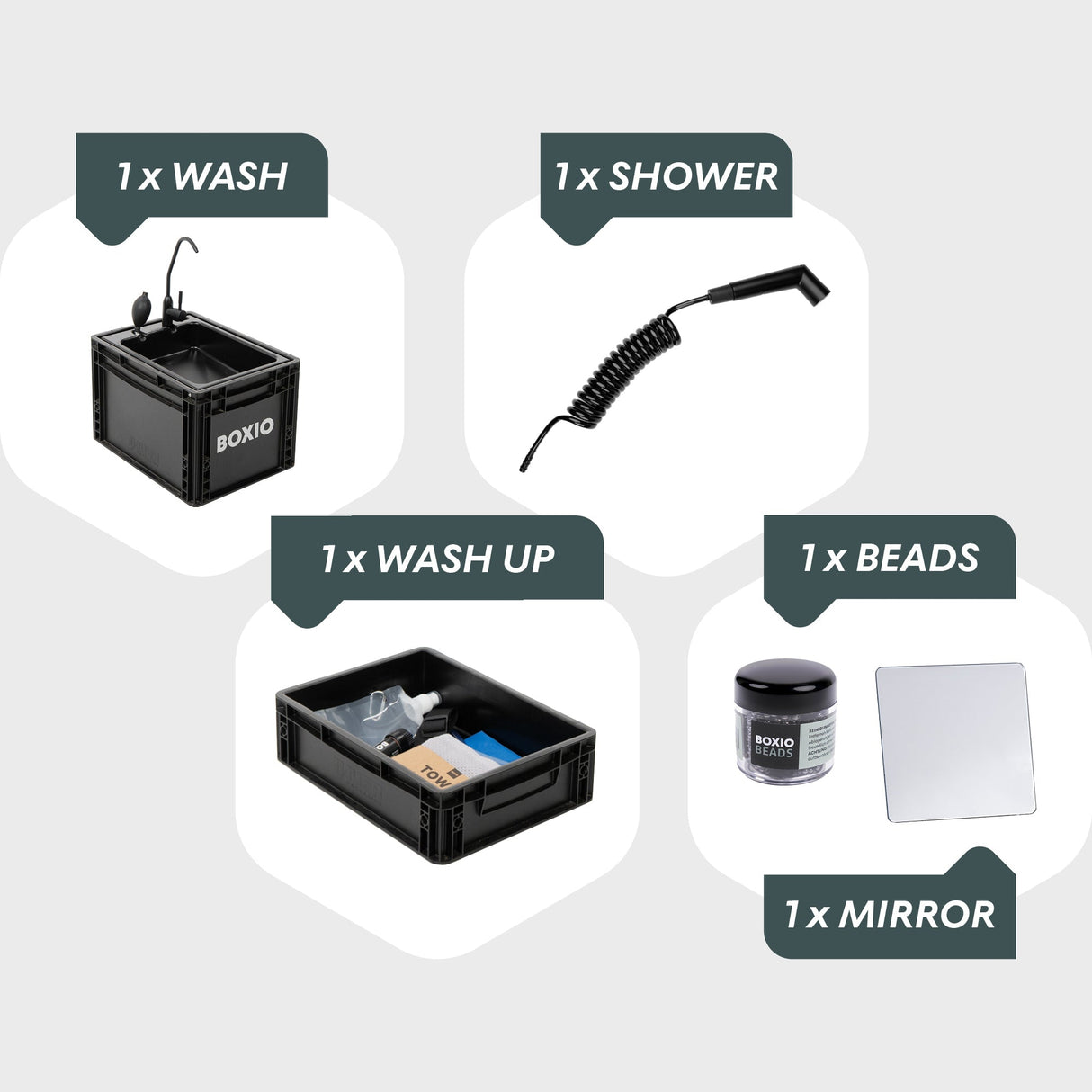 BOXIO WASH MAX + I Camping sink with water filter system - Xtrusion Overland
