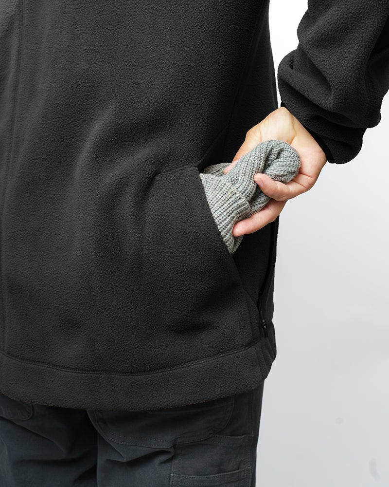 Bruin Fleece Zip Up - Black - Xtrusion Overland