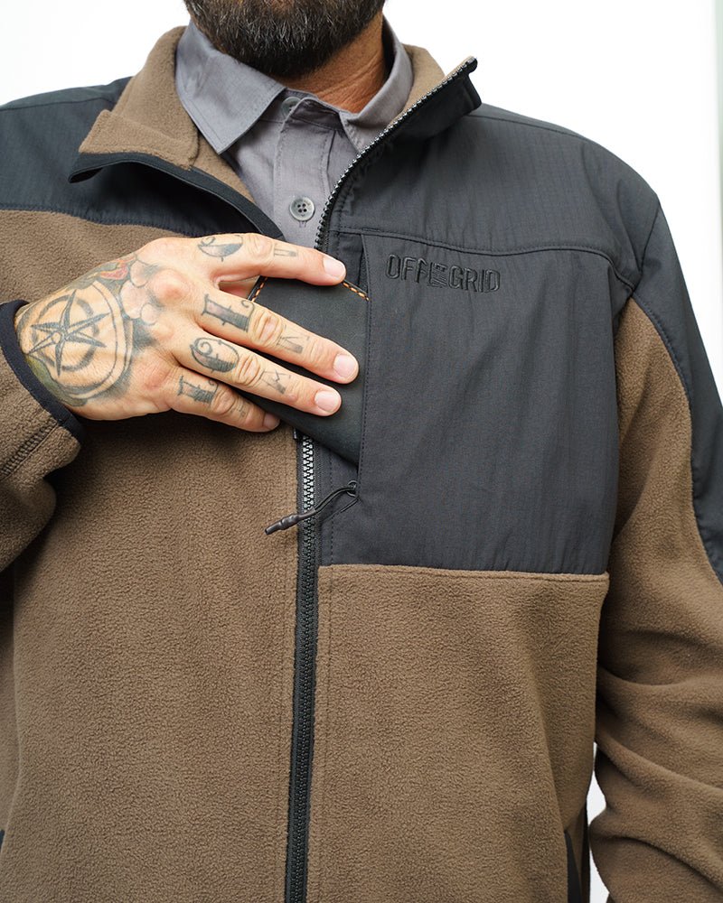 Bruin Fleece Zip Up- Major Brown - Xtrusion Overland