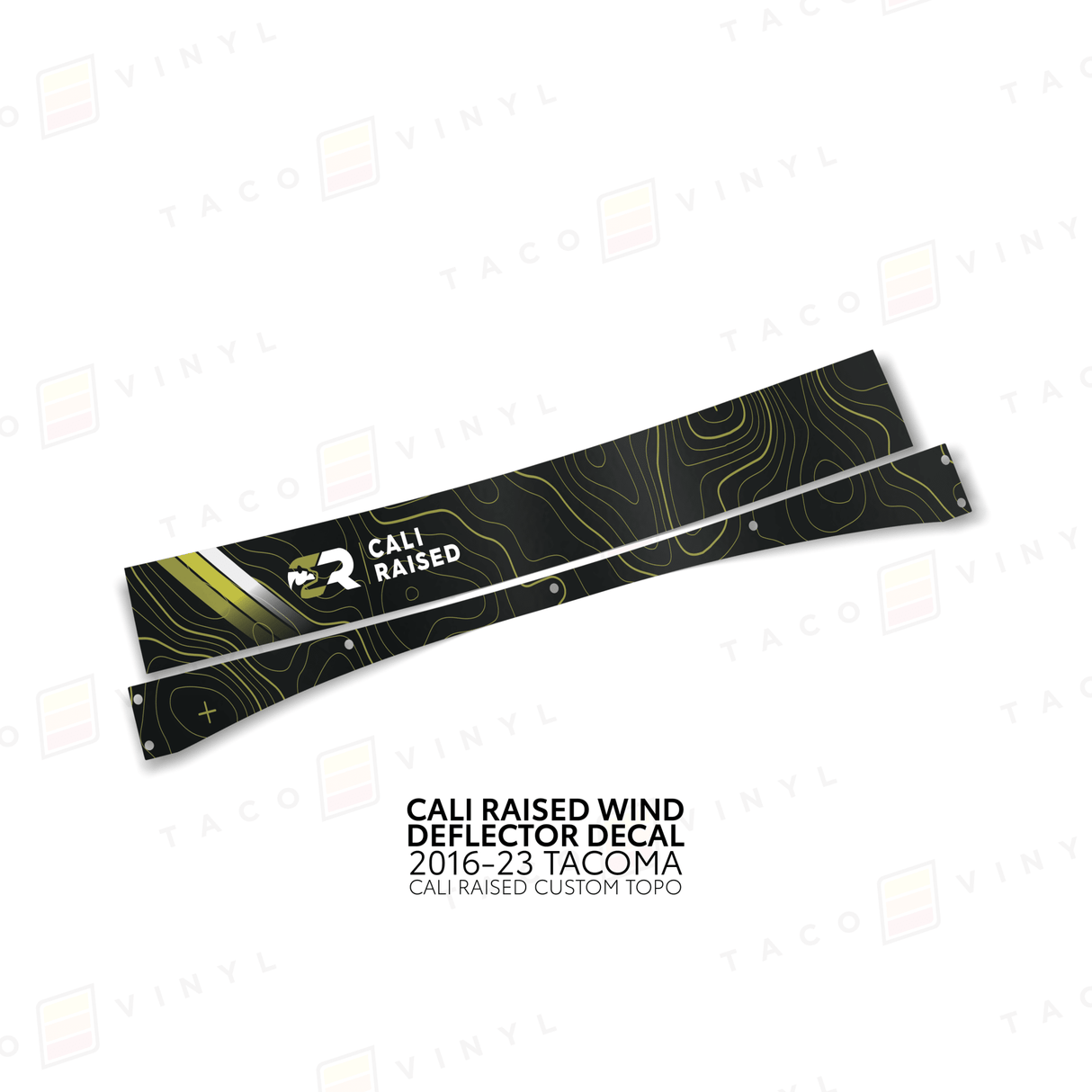 Cali Raised Wind Deflector Decal - Xtrusion Overland