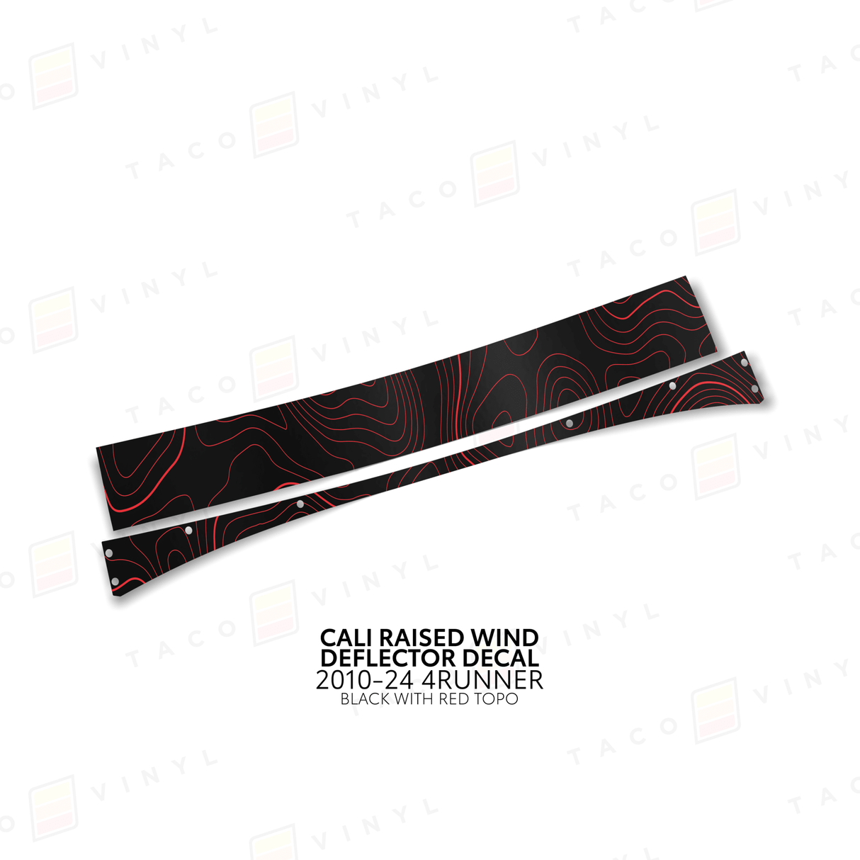 Cali Raised Wind Deflector Decal - Xtrusion Overland