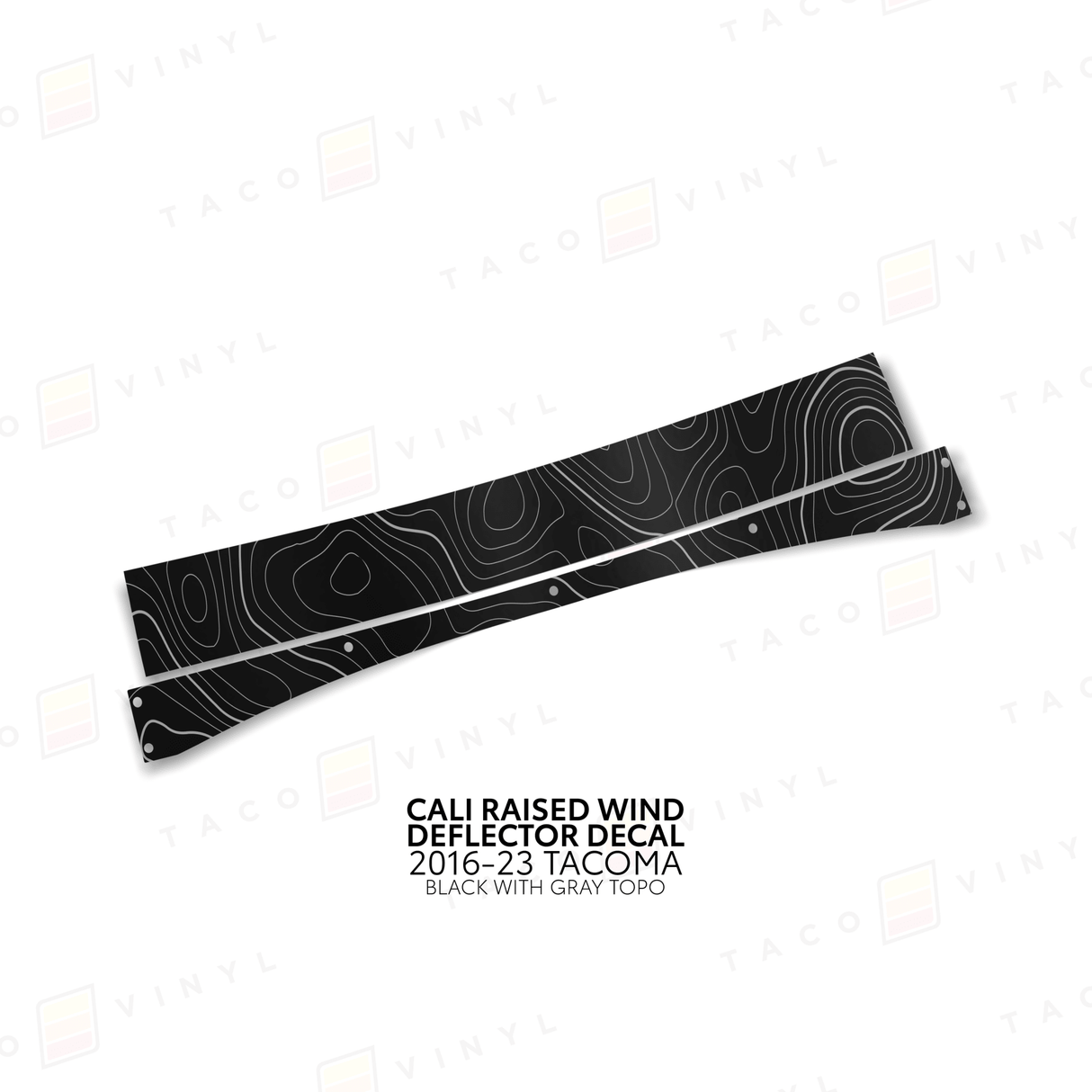 Cali Raised Wind Deflector Decal - Xtrusion Overland