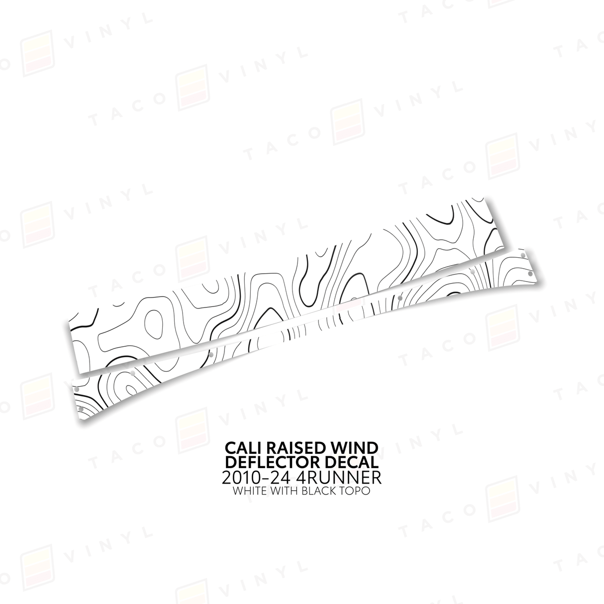 Cali Raised Wind Deflector Decal - Xtrusion Overland
