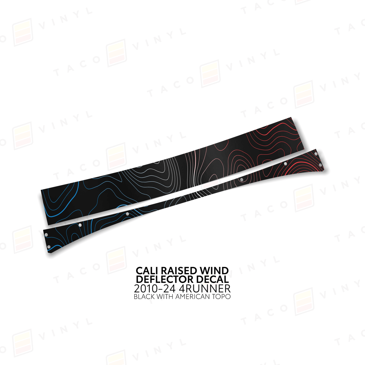 Cali Raised Wind Deflector Decal - Xtrusion Overland