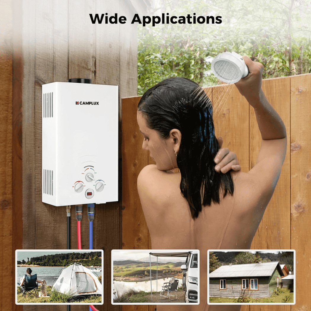 Camplux BW211 Camping Water Heater Propane - Xtrusion Overland