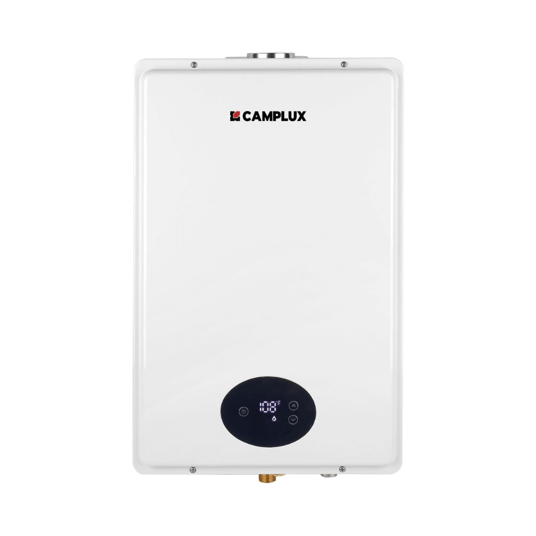 Camplux Instant Indoor Tankless Gas Water Heater 5.28 GPM | White - Xtrusion Overland