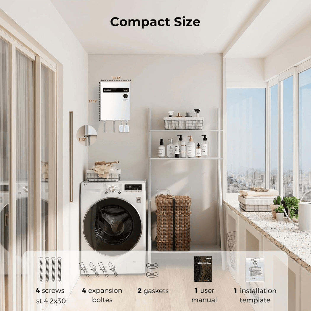 Camplux On Demand Electric Tankless Water Heater 24kW | White - Xtrusion Overland